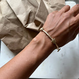 Star Bangle Brushed Gold