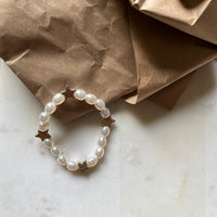 Star Stretch Bracelet Freshwater Pearl