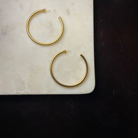 That Girl Large Gold Hoop Earrings