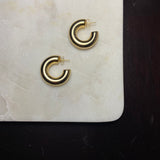 Chunky Gold Hoop Earrings